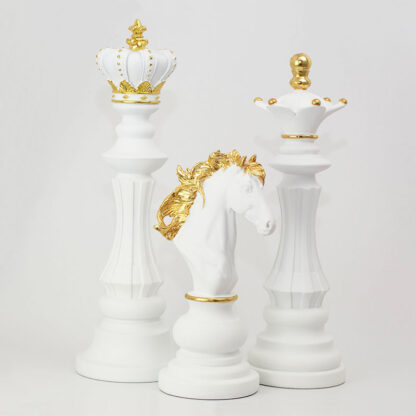 Set statuete decorative 3 piese șah
